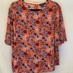 Primark Orange Floral Blouse